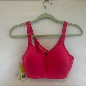 Hot pink sports bra